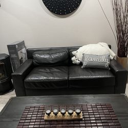 Leather Couch And Chair 