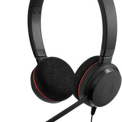 Jabra Evolve 20 Wired Headset (2025 Edition) - Dual-Ear Wired Headset for Office and Work from Home - Call Control - All Platforms - USB-C/A Connectiv