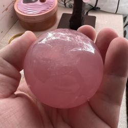 Rose Quartz Sphere High Quality 