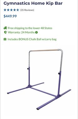 Tumbl Trak Kids Gymnastics Bar With Hot Spot