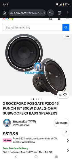 2 Rockford  Fosgate 12 inch Speakers 4 $ 500 obo