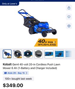 Electric Lawn Mower & Battery