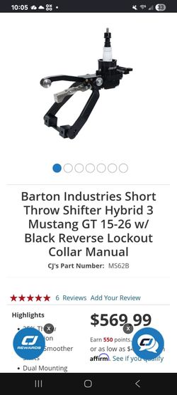 Barton Industries Short Throw Shifter Mustang GT