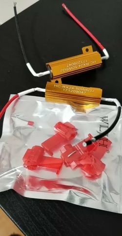 2pcs 50W 6Ohm Car LEDw DRL Fog Turn Singal Load Resistor for Fix LED Bulb Fast Hyper Flash Hot Selling