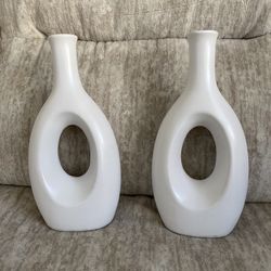Set Of 2 Jar Vases