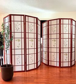 Italian floral design screen partition | room divider