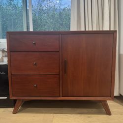 Mid Century Modern Solid Wood Sideboard / Console Table