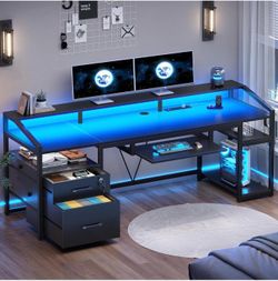 Computer Office Desk with Drawers