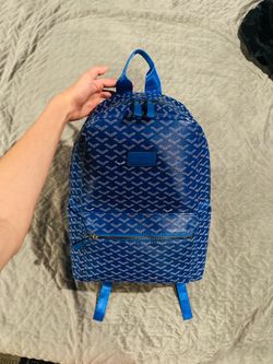 Blue Goyard backpack
