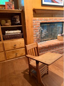 Vintage school desk for child
