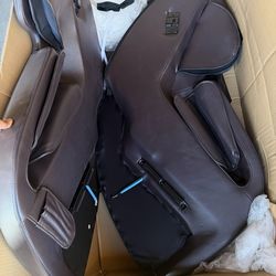 NEW Ugears Massage Chair Parts – Armrests (Pair) + Panel – Brown Leather