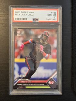 Elly De La Cruz PSA 10 - 2023 Topps Now MLB #485 Call-Up Hits For Cycle