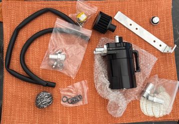 YESHMA 300ml Universal Oil Catch Can Kit – Black OCC-1050-BK