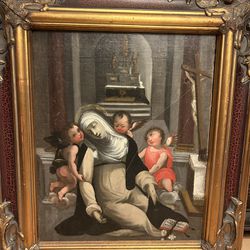 Old Spanish Religious Painting
