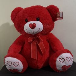 Valentine Bear Plush 18”