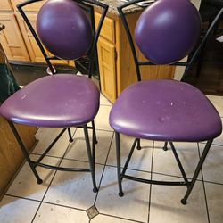 Purple Bar Stools