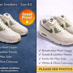 Nike Air Max Sneakers – Size 8.5