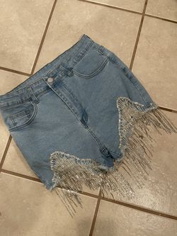 Shorts With Rhinestone