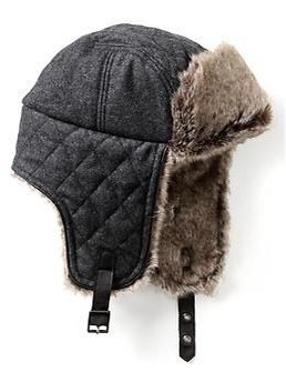 BANANA REPUBLIC Faux Fur Trapper Hat S/M