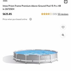 Pool Intex 15x48ft New Incluide Escalera Y Filtro