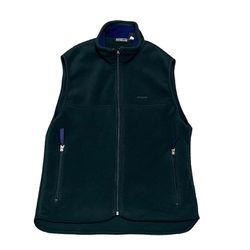Vintage Patagonia Full Zip Fleece Vest Made In USA 90’s Men’s Size M Green