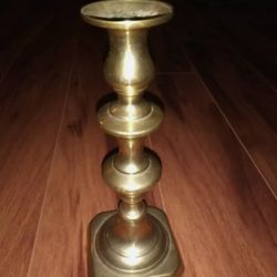 Antique Brass Candlestick Handmade 18th/19th Century
