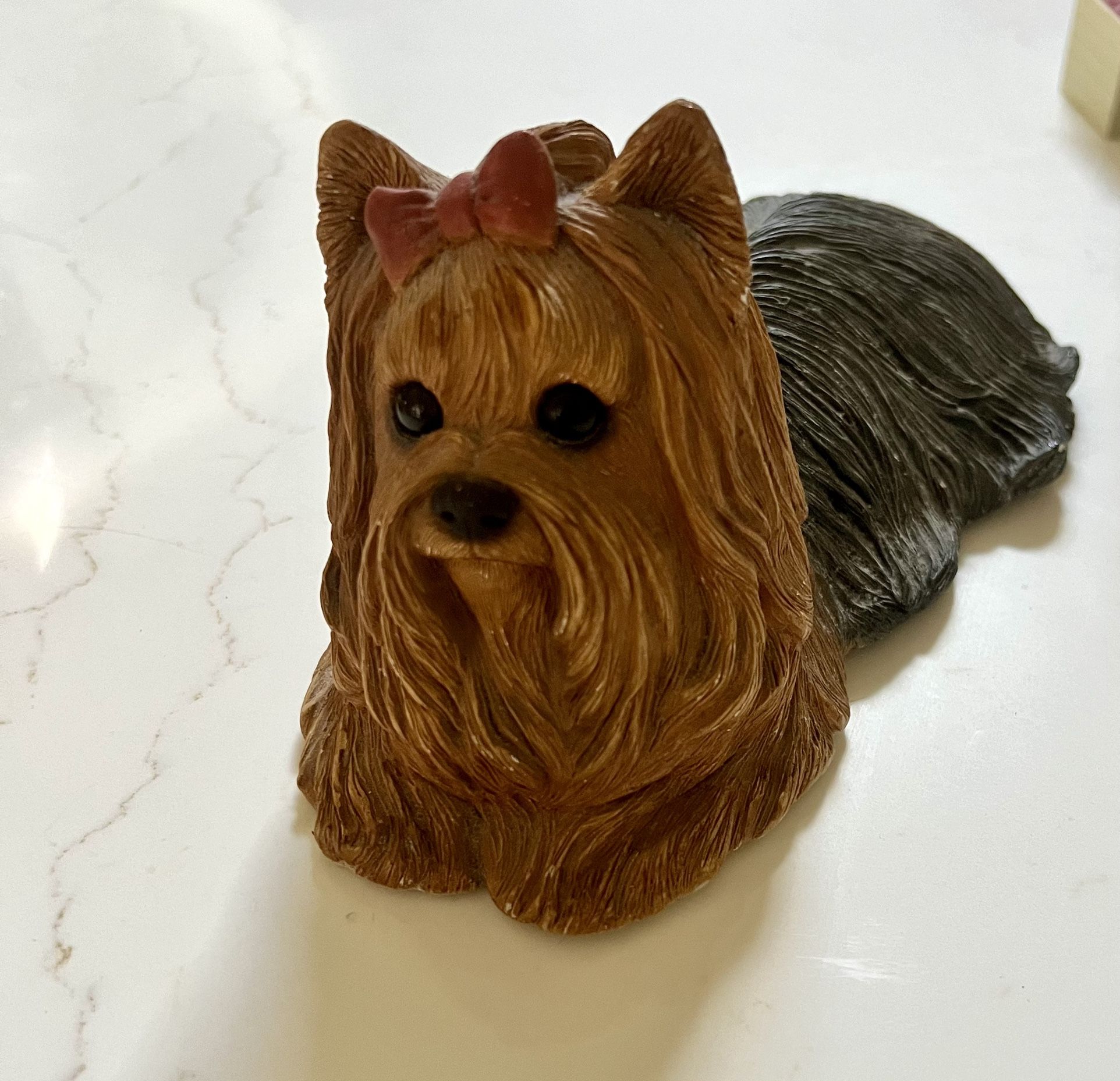 Sandicast Vintage 9 In Yorkie Statue