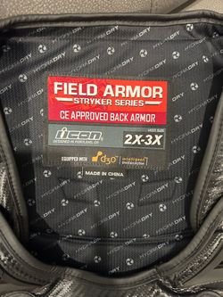 Icon Field Armor Stryker Back Armor Vest 2X-3X