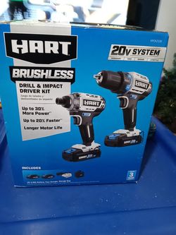 Hart brushless drill and. impact combo