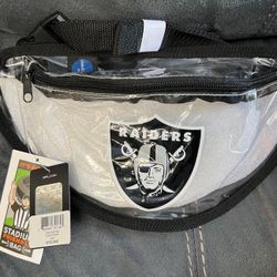 New Las Vegas Raiders Clear Fanny Pack