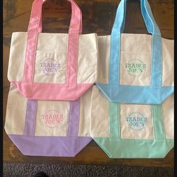 Trader Joe’s Pastel Mini Tote Bags