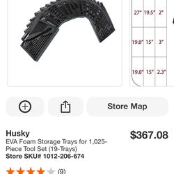Husky 1025 pc eva foam trays 1-19