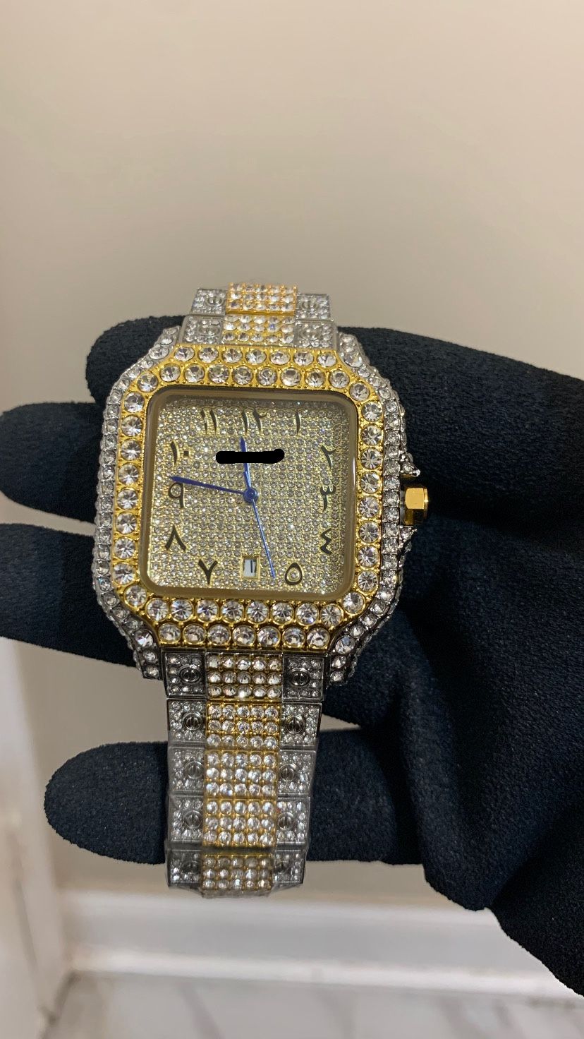 Moissanite Watch + Passes Diamond Tester