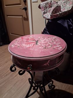 Two night stands and round table