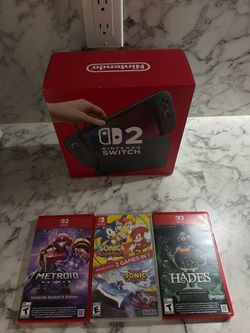 Nintendo Switch 2 NEW SEALED Bundle + Metroid Prime 4, Hades & Sonic Mania Racing