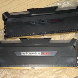 Two Corsair Vengeance led ddr4 16gb ram Sticks 100$