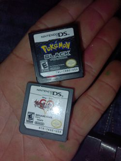Pokemon Black Version Kingdom Hearts Nintendo DS Games 60 For Both Together