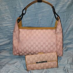 Gucci Shoulder Bag and Matching Wallet 
