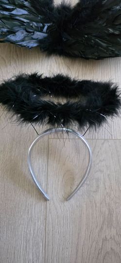 HALLOWEEN Feather Halo Headband