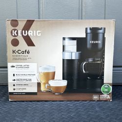 Keurig K-Café Essentials Single Serve K-Cup Pod Coffee Maker, Black BRAND NEW IN BOX