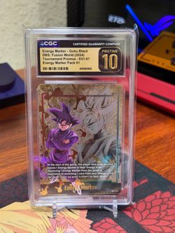 Dragon Ball Super Graded Goku Black Alt Art E01 Promo Gold Pristine 10 CGC
