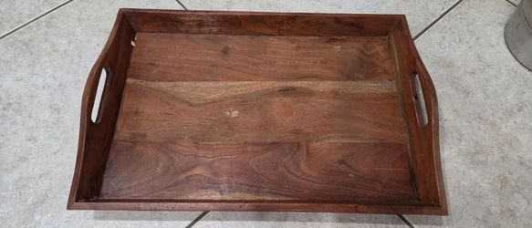 Wood tray large