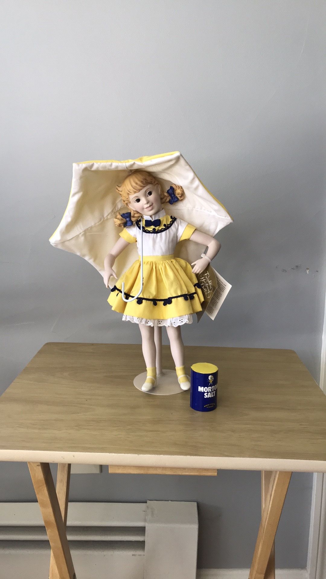 Salt Box Porcelain Doll