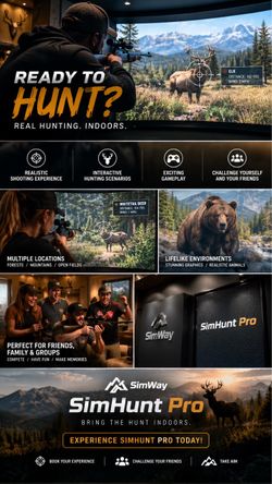 Simulator gaming system turnkey Simway Hunt Pro