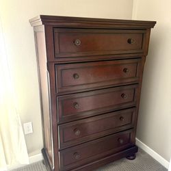 Tall Dresser Ashley Porter 5 Drawer Chest of Drawers