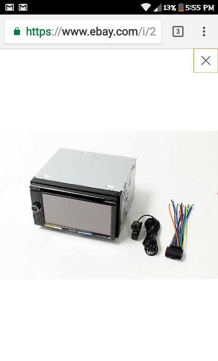 Sony xav-60 BT/DVD/cd car audio player