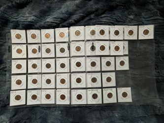 Uncirculated or AU Wheat Cents 1940s-1950s 