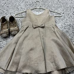 Gold Dress/Shoes