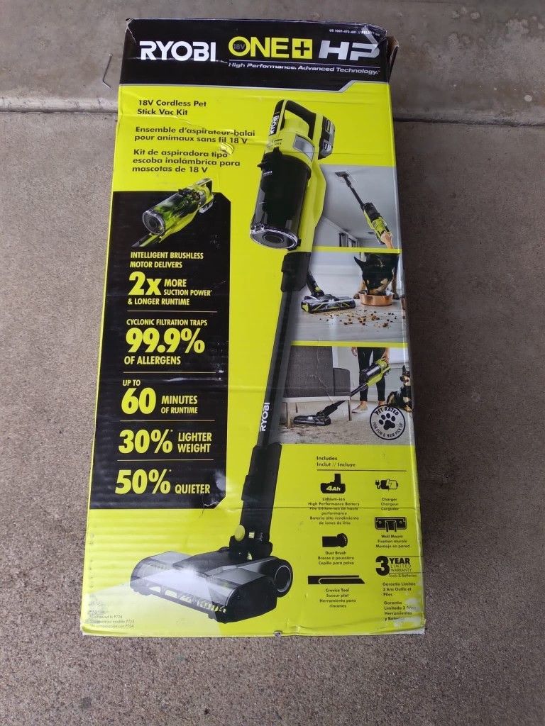 STICK VACUUM RYOBI 18V