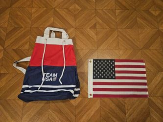Team USA Patriotic Bag and US Flag